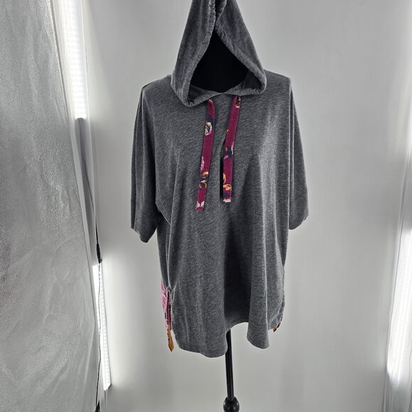 MATILDA JANE Pullover CARPOOL LANE Floral Trim‎ HOODIE/SWEATSHIRT/TOP Sz Large - Picture 2 of 6